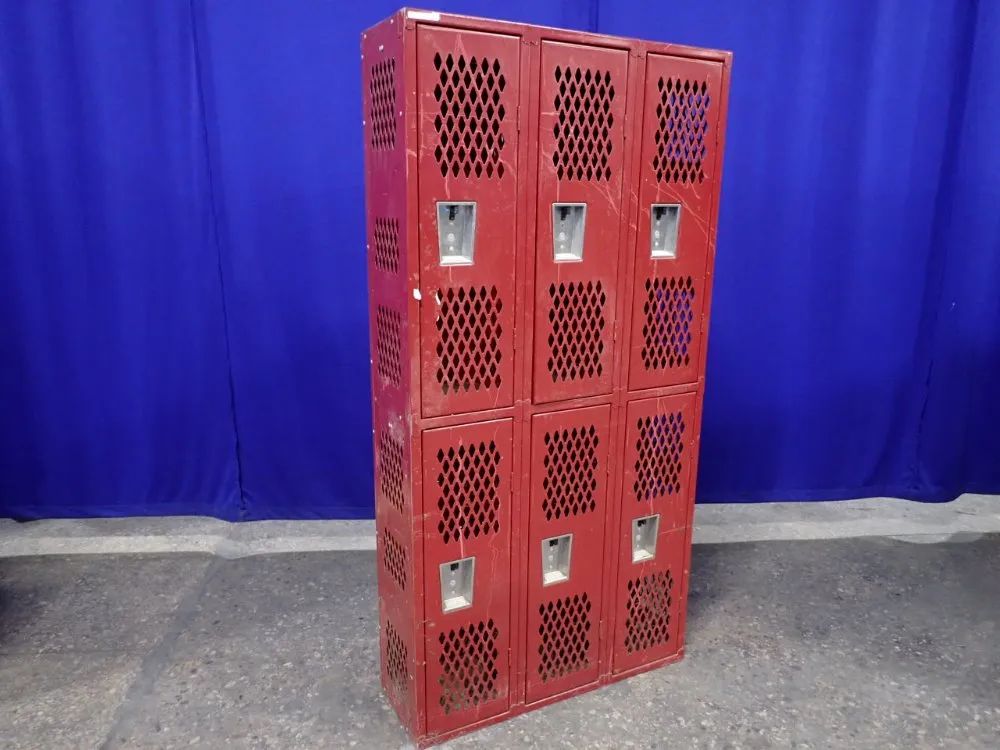 6 Lockers (12"x11"x35") Locker