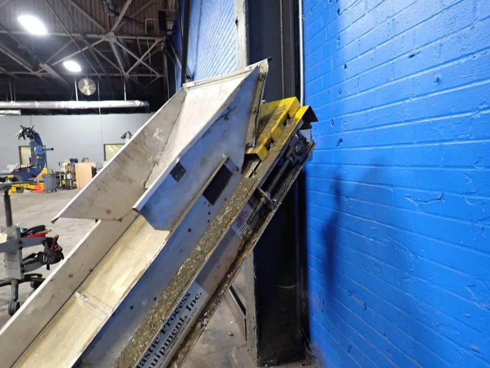 Plastic Process Equip. 18" X 50" Portable Conveyor Belt System - Icb-1806