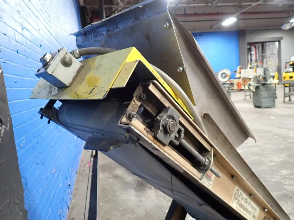 Plastic Process Equip. 18" X 50" Portable Conveyor Belt System - Icb-1806