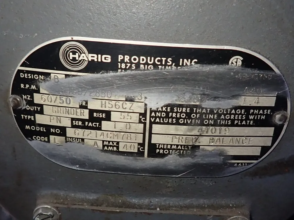 Harig 6"x12" Surface Grinder - Super 612