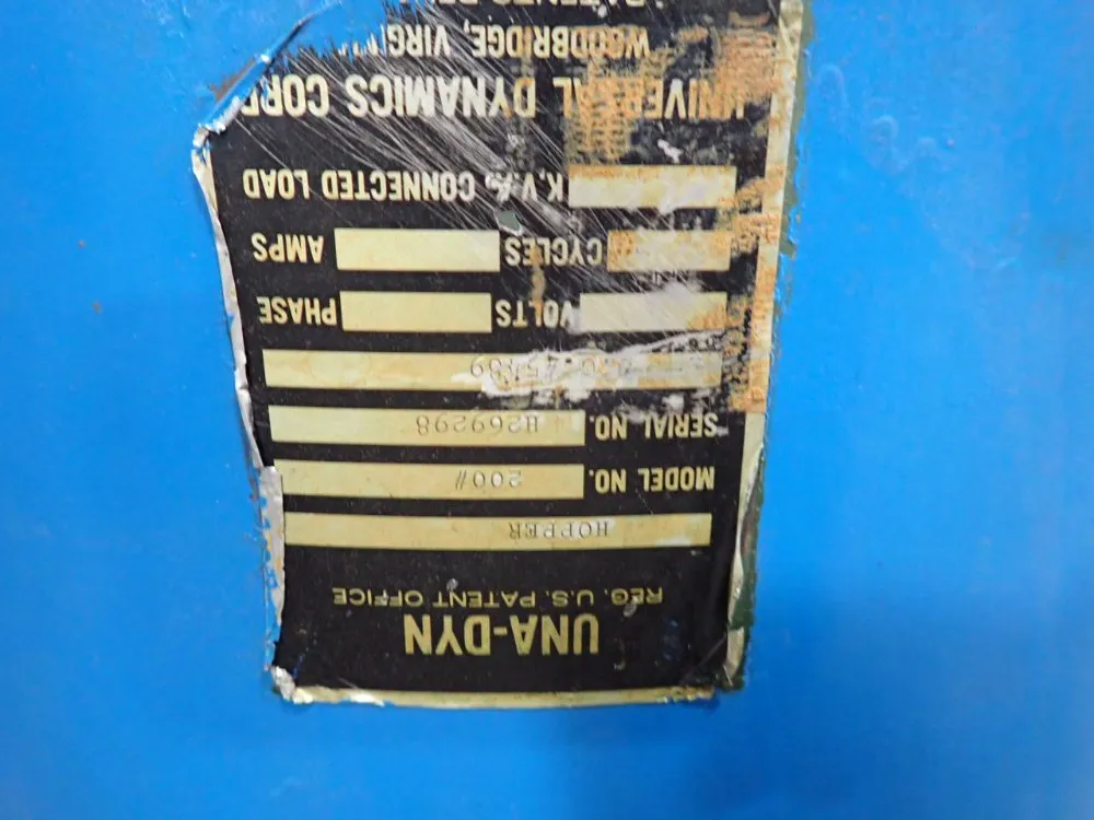 Bunting Magnetics Co. Hopper - 200