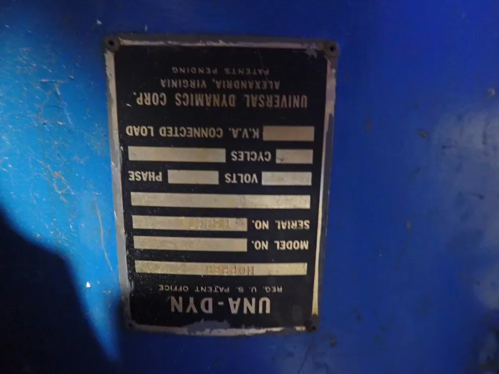 Bunting Magnetics Co, Una-dyn Hopper