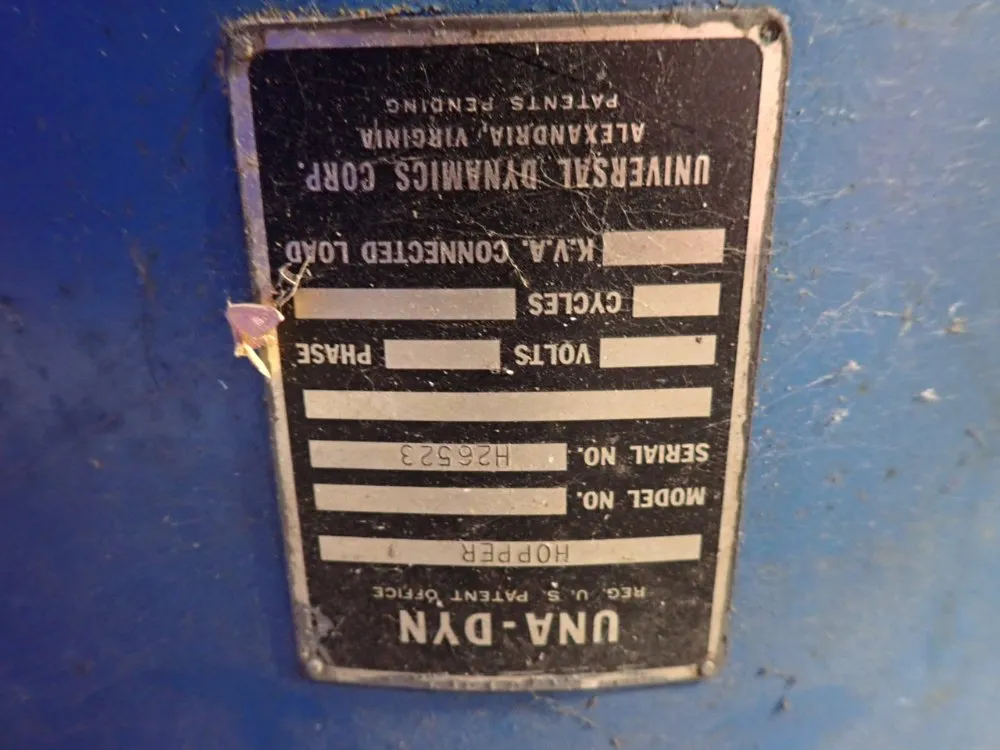Bunting Magnetics Co, Una-dyn Hopper
