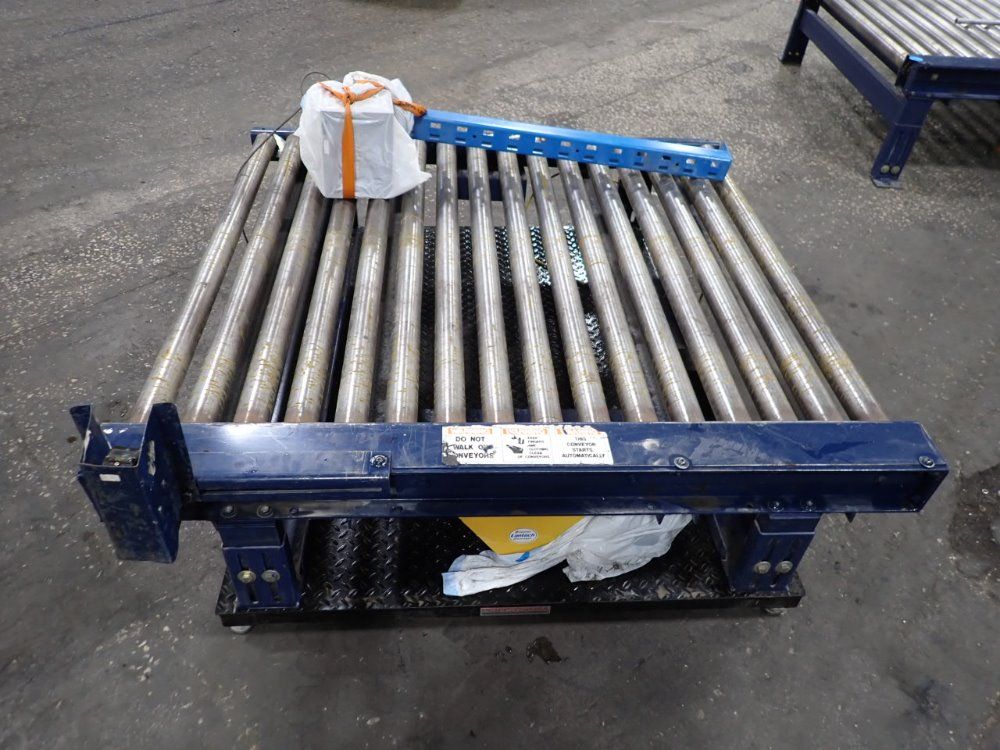 51 1/2" X 58" Powered Roller Conveyor W/scale