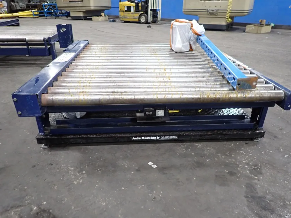 51 1/2" X 58" Powered Roller Conveyor W/scale