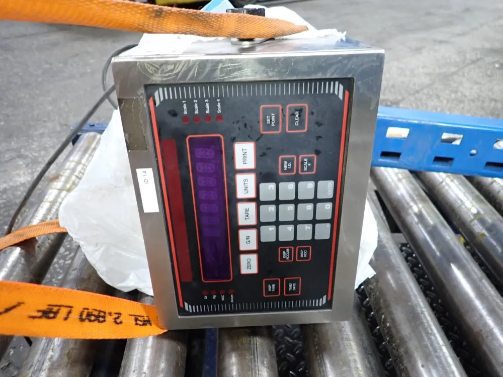 51 1/2" X 58" Powered Roller Conveyor W/scale