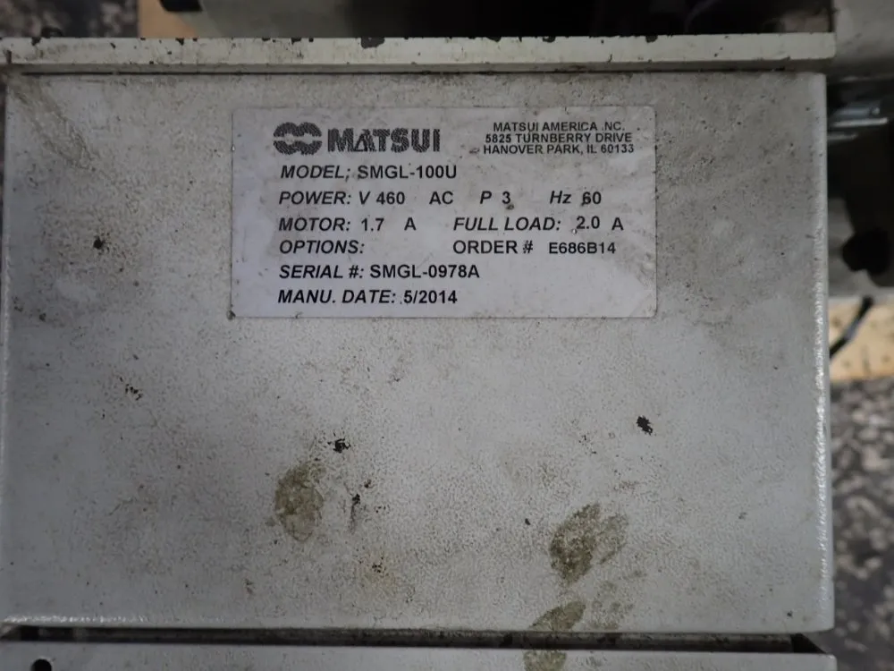 Matsui 10" X 9" Granulator - Smgl-100u