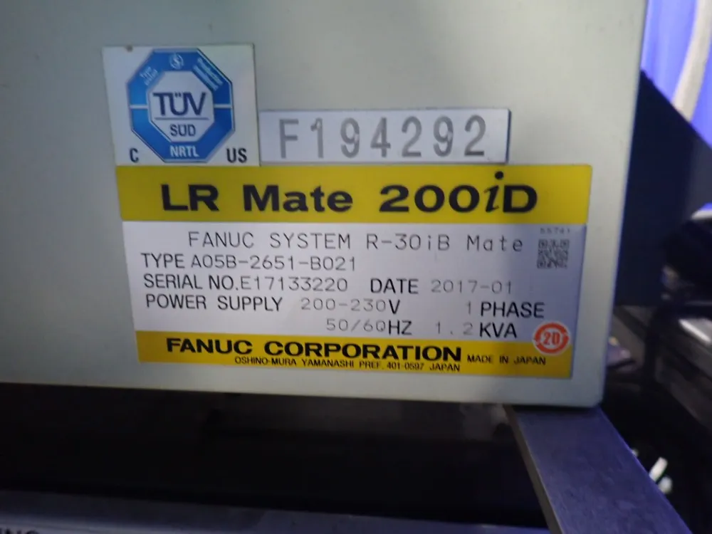 Fanuc Robot - Lr Mate 200id 7l / Lr Mate 200id 4s