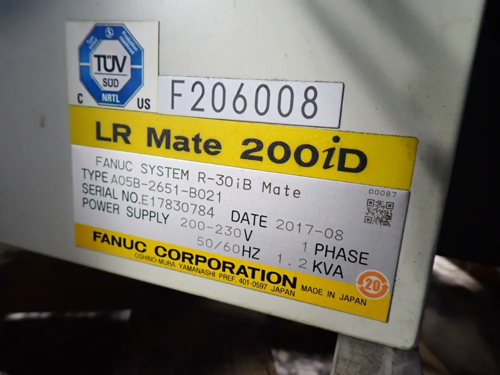 Fanuc Robot - Lr Mate 200id 7l / Lr Mate 200id 4s