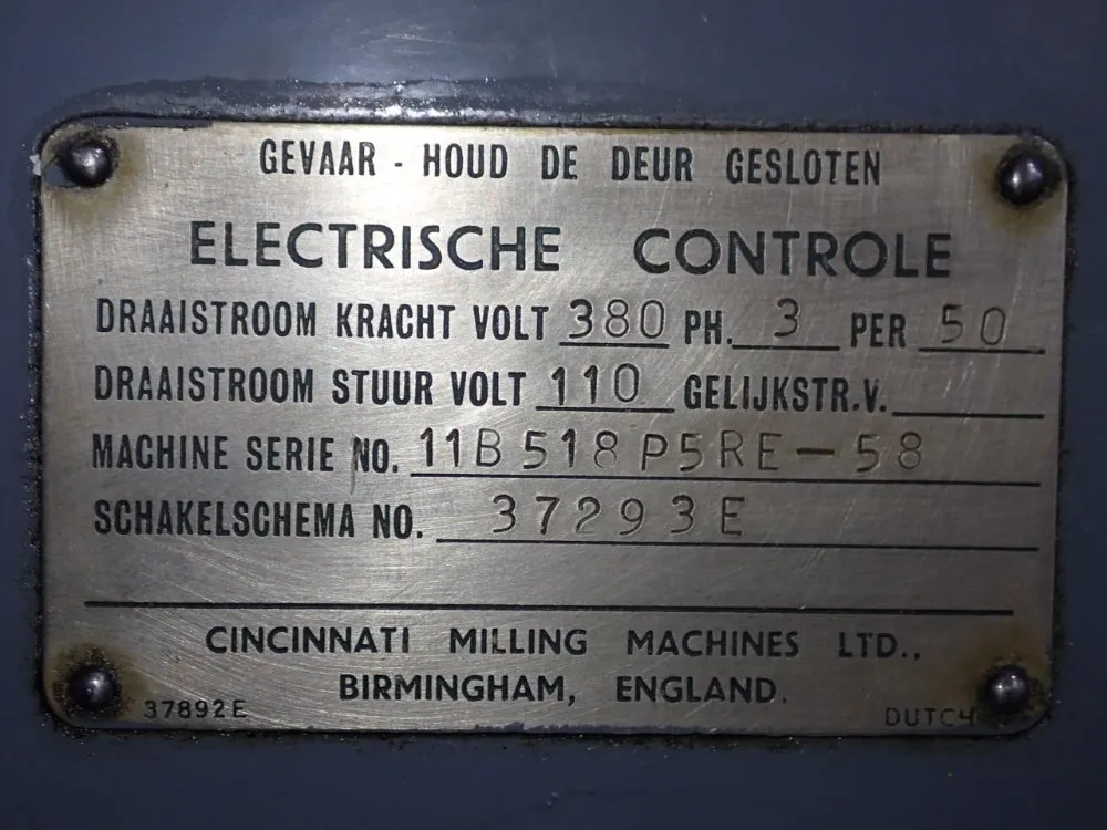 Cincinnati 12" X 48" Horizontal Mill