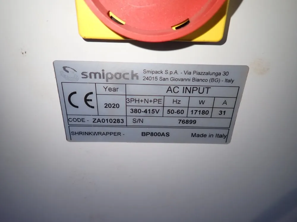 Smipack 29" X 17" Shrink Wrapper - Bp800as