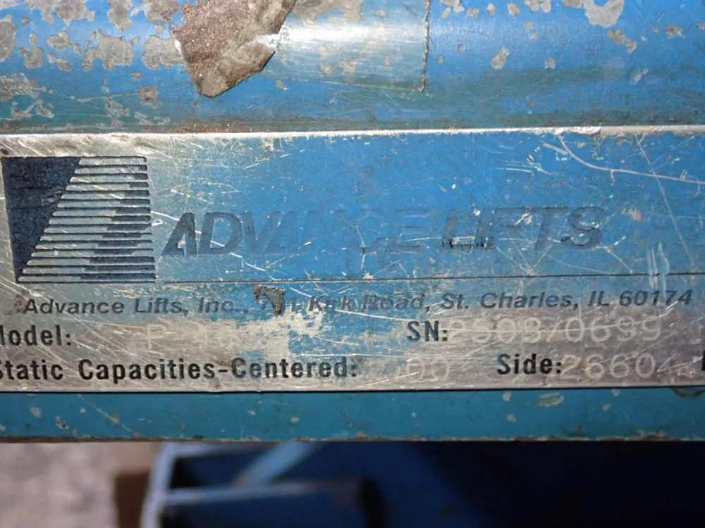 Advance Lifts 4000 Lbs Lift Table - P-4036