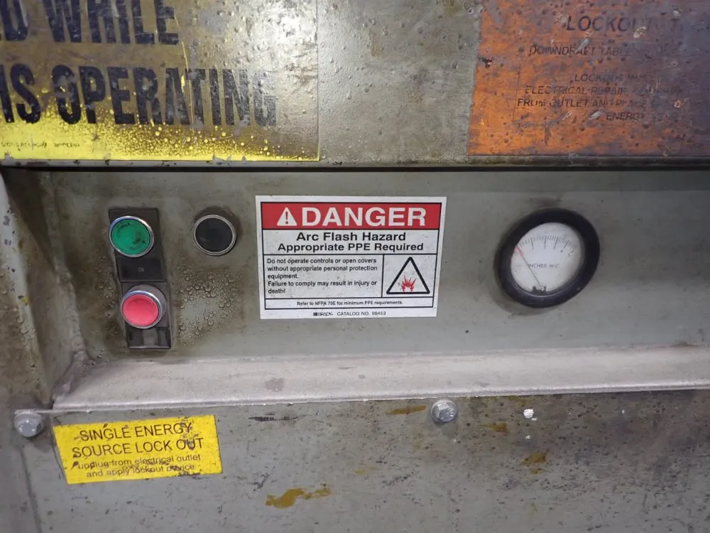 Vertical Air Systems 47 1/2" X 72" Downdraft Table