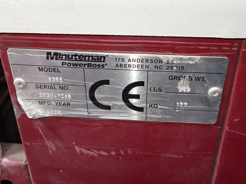 Minuteman 35" Floor Scrubber - Ws35e