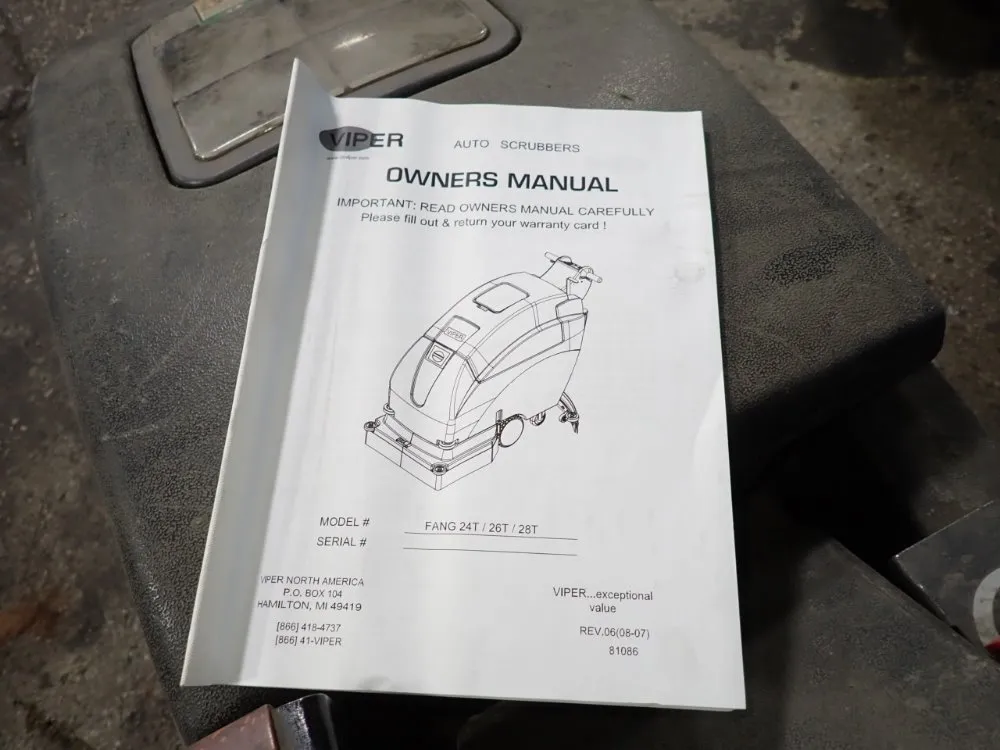 Viper 25" Floor Scrubber - Fang 26t