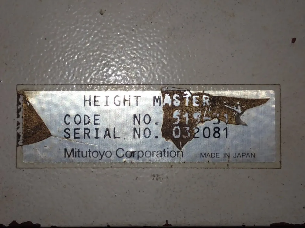 Mitutoyo Corporation Height Master