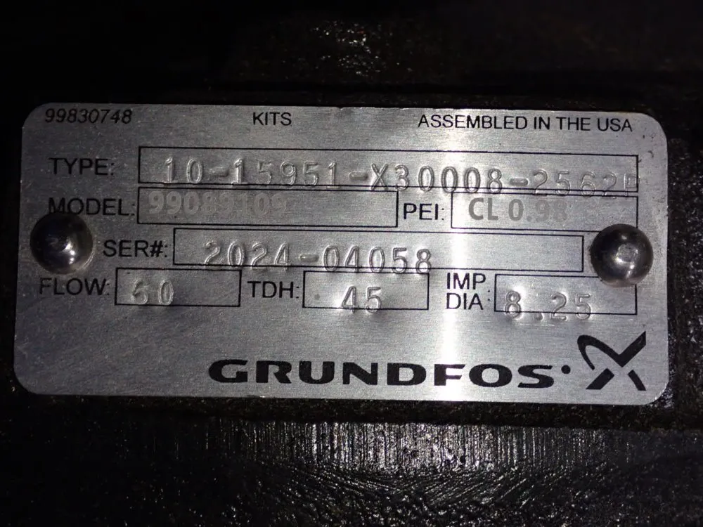 Grundfos 2 Hp Pump - 10-15951-x30008-2562 E