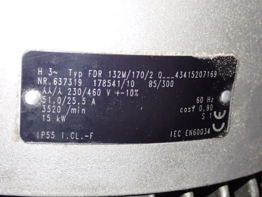 Becker 15 Kw Vacuum Pump - Sv 51050/1-01