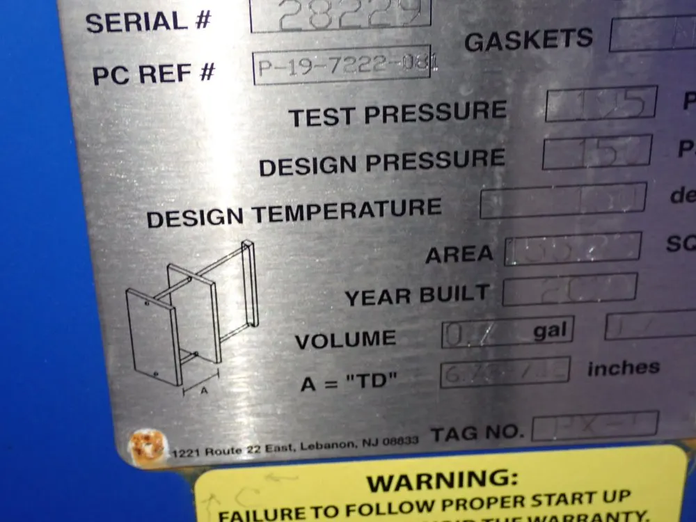 Plate Concepts Heat Exchanger - Mfk032pa100-80