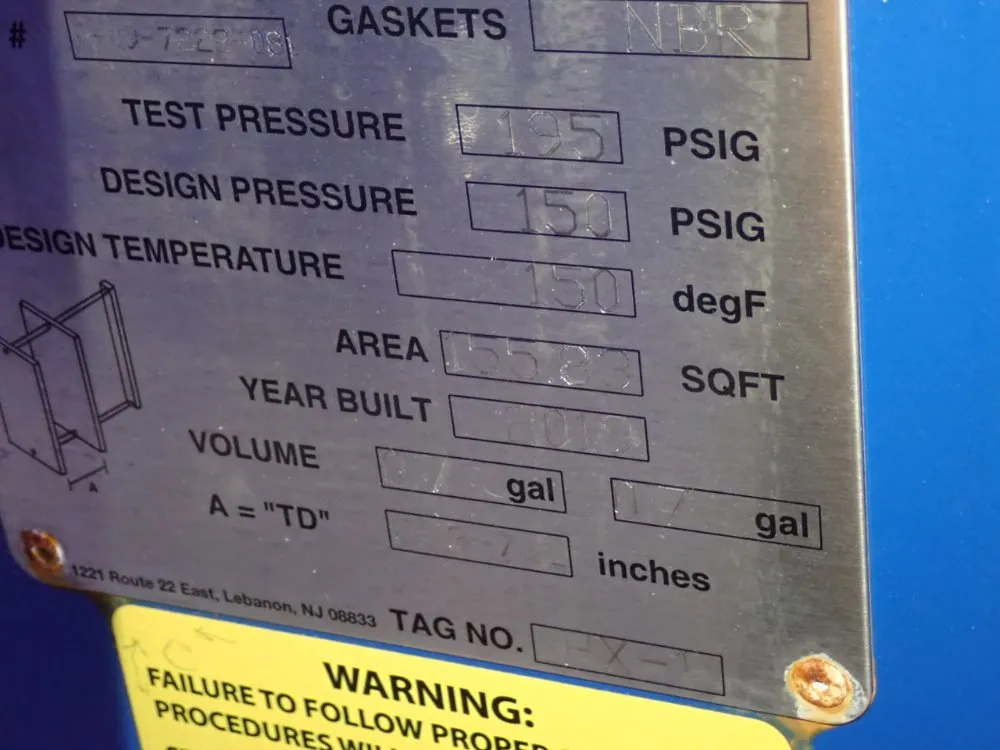 Plate Concepts Heat Exchanger - Mfk032pa100-80