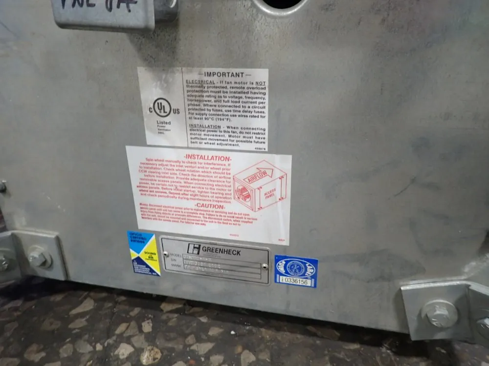 Greenheck Blower - Sq-100-a-x