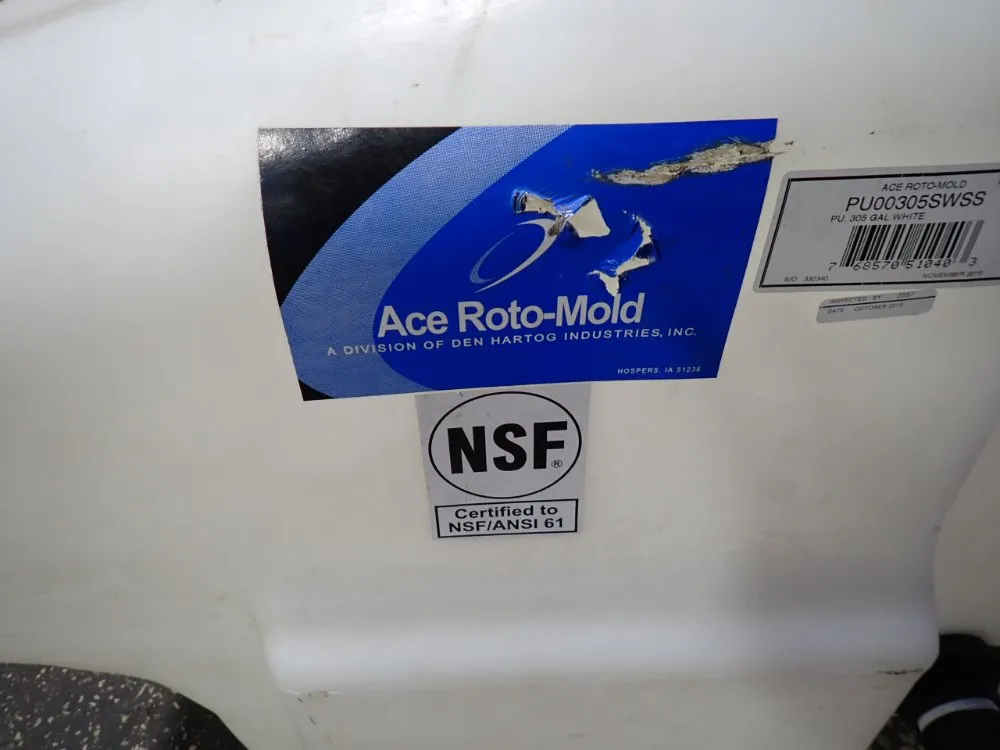 Ace Roto-mold 305 Gal Plastic Tank - Pu00305sq55