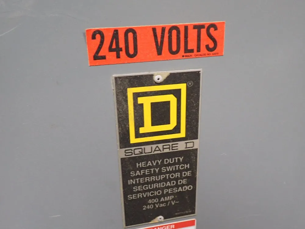 Square D 400 A Fusible Disconnect - H325