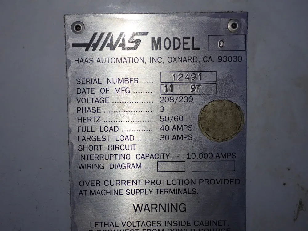 Haas 14" X 26" Cnc Vmc - Vf-0