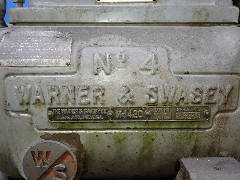 Warner & Swasey 30" Turret Lathe - No.4 / M-1420