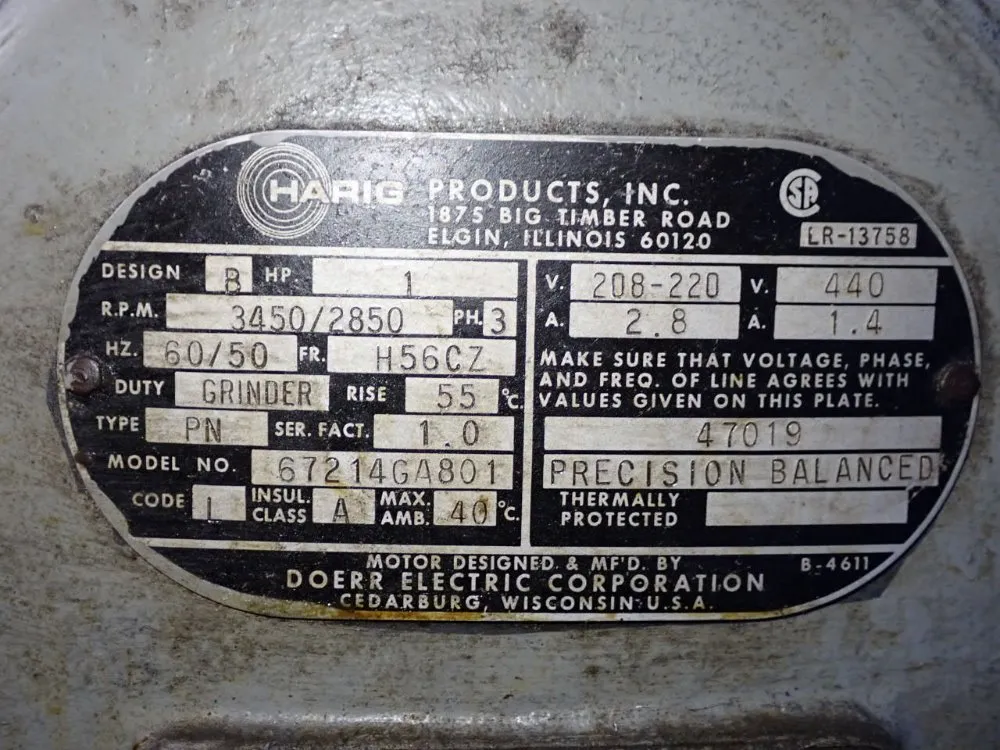 Harig 6" X 18" Surface Grinder - 618 W