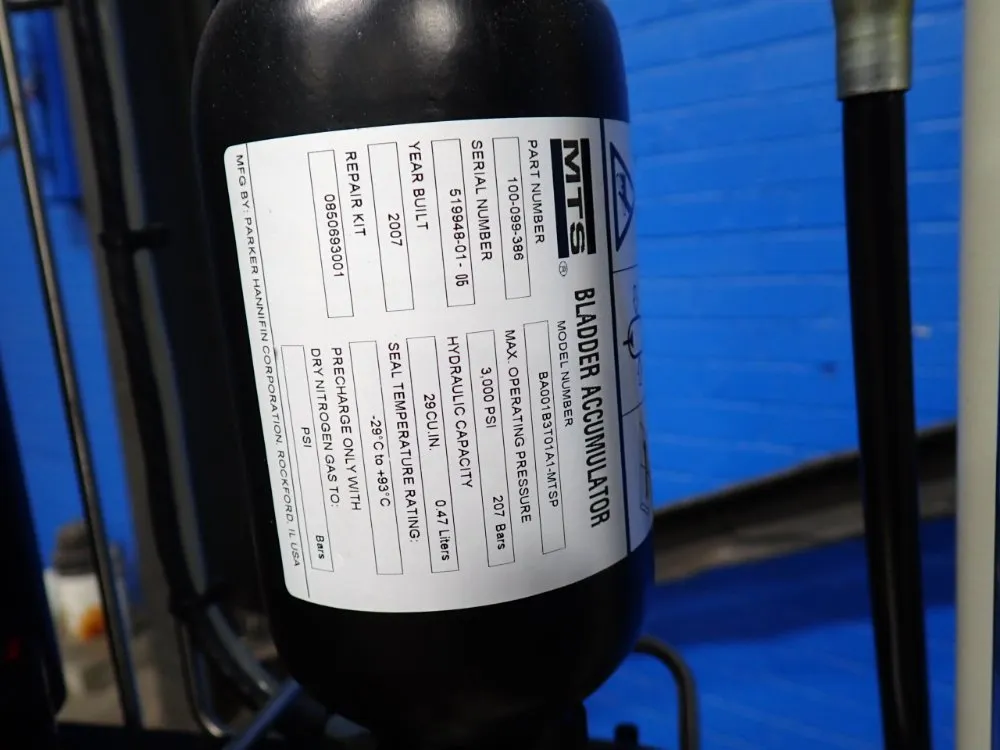 Mts Fatique Test System - 359xx A/t / 505.07