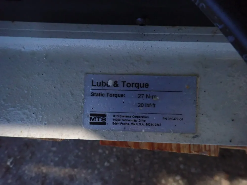 Mts Fatique Test System - 359xx A/t / 505.07