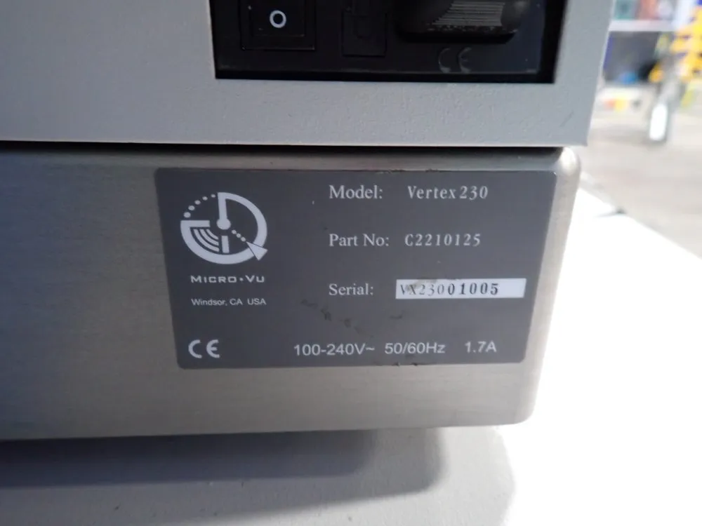 Micro-vu 6 1/2" X 8 X 1/2" Measurement Machine - Vertex 250