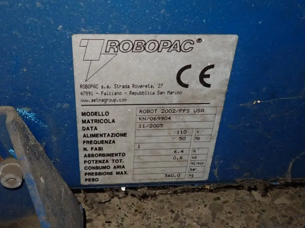 Robopac Stretch Wrapper - Robot 2002/pfs