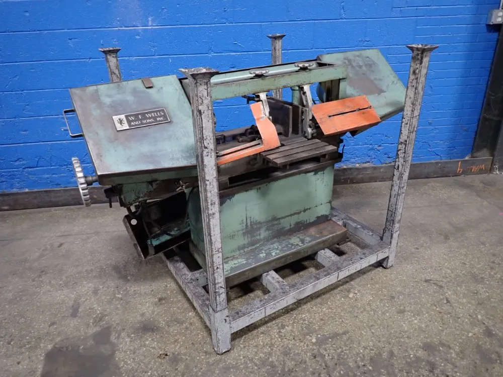 W.f. Wells & Sons Inc 22" X 9 1/2" Horizontal Band Saw - L-9