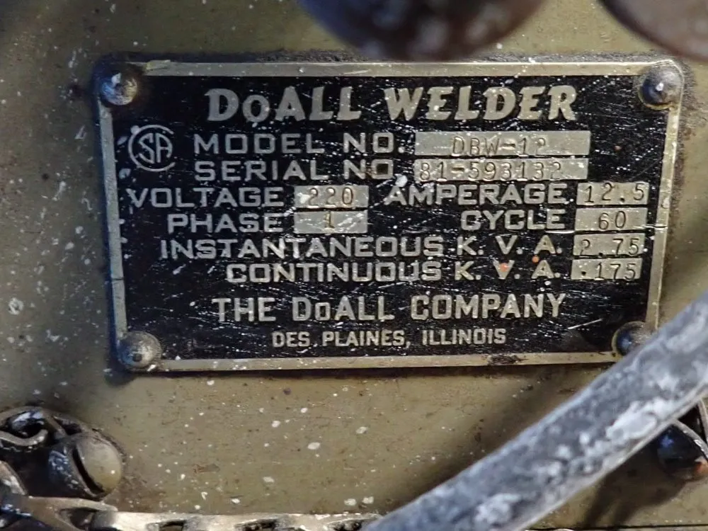 Doall 31 1/2" Vertical Band Saw - 30-m