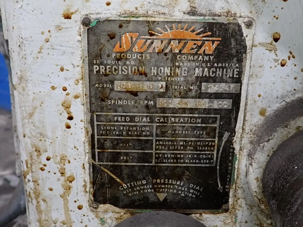Sunnen Hone Machine - Mbb-1290