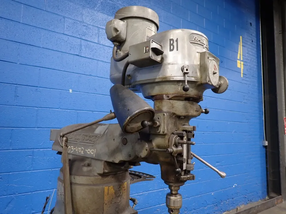 Don G. Beck Co 42" X 9" Vertical Mill