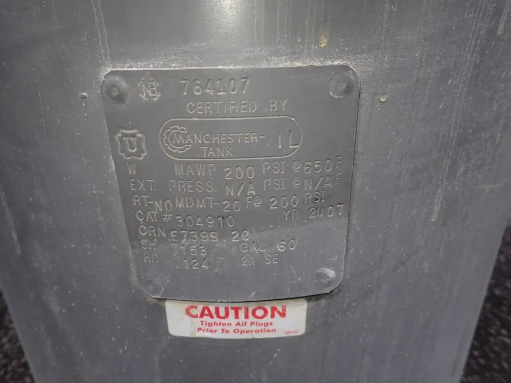 Manchester Tank 60 Gallon Pressure Tank - 304910