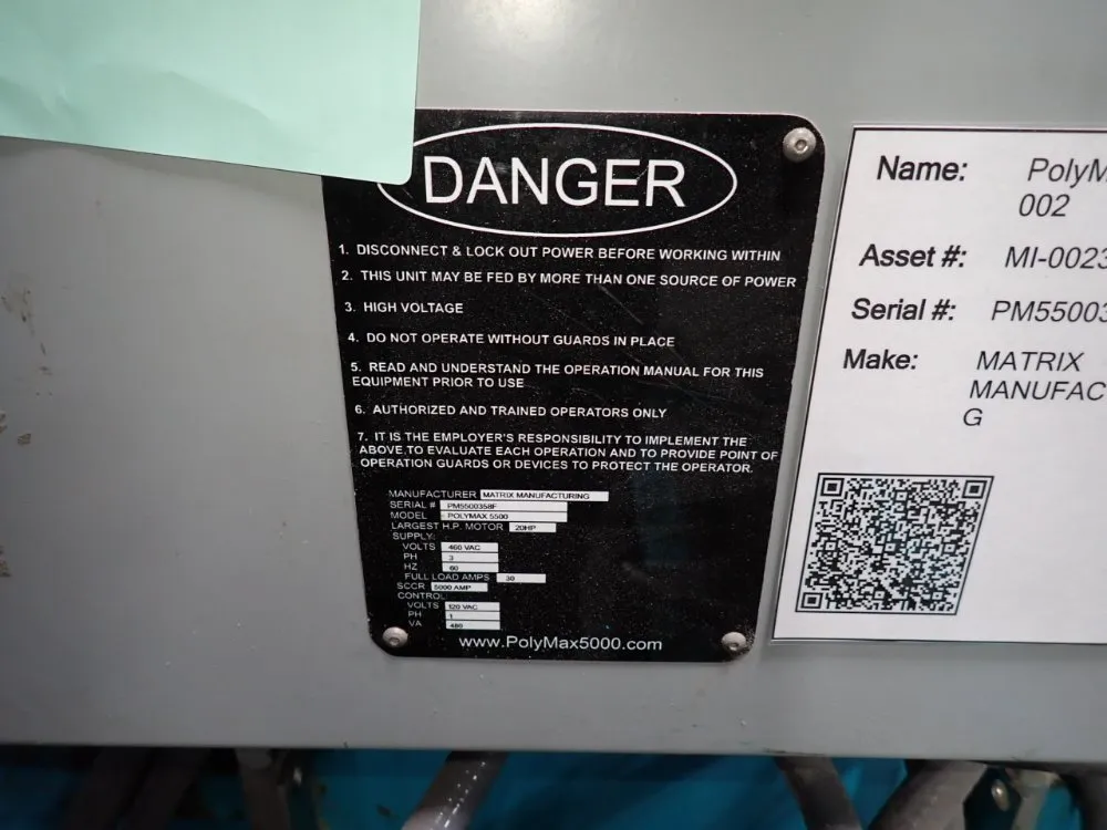 Matrix Manufacturing Densifier - Polymax 5500