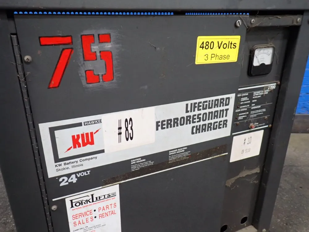 Kw Battery Co. 24 V / 726-1050 Ah Battery Charger - 12-1050f3b9-22