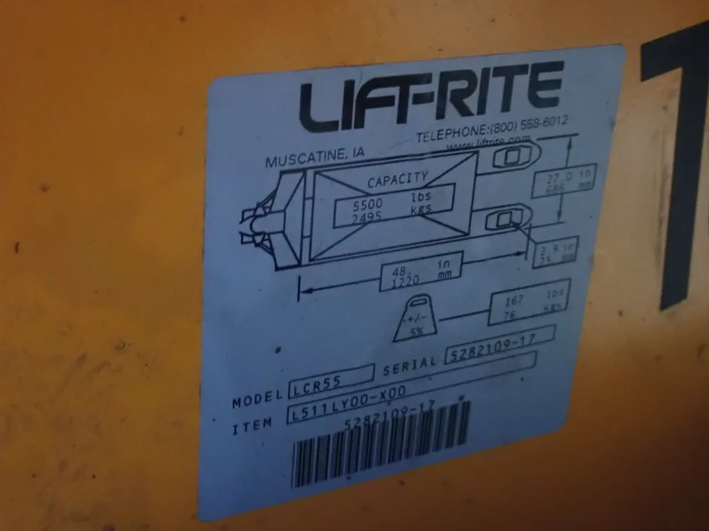 Liftrite 5500 Lbs Pallet Jack - Lr55270048