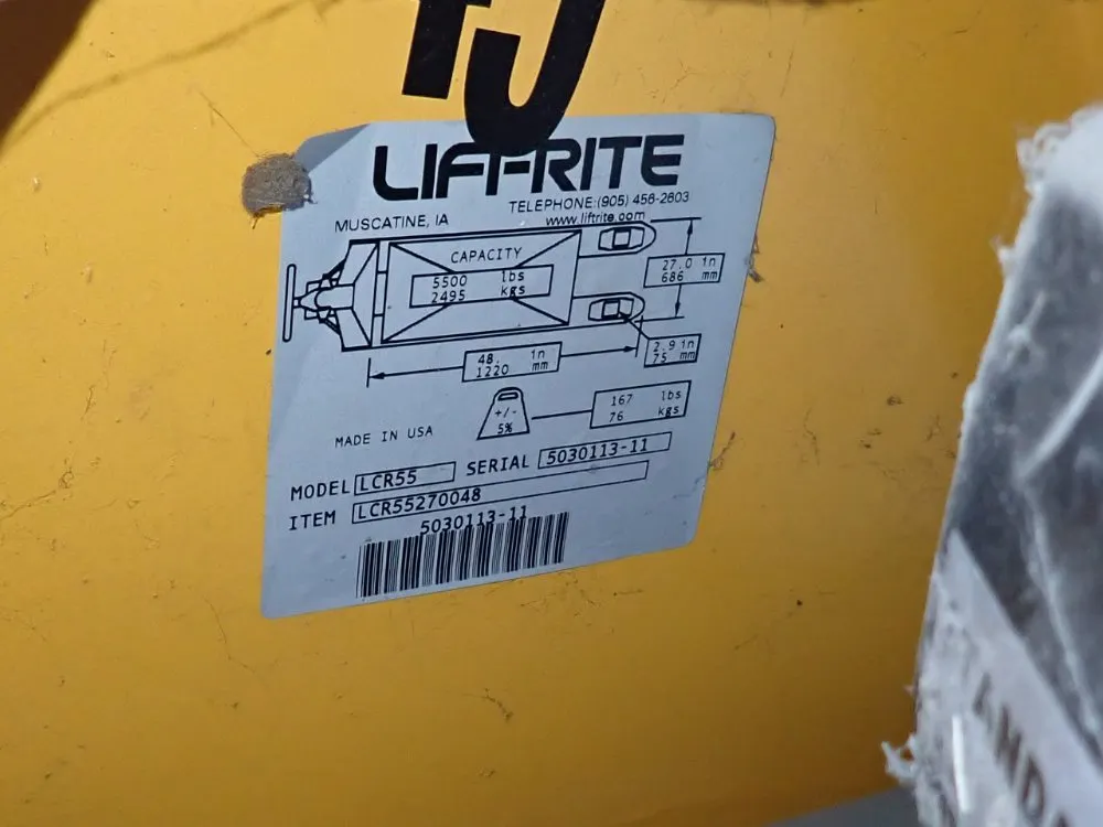 Lift-rite 5500 Lbs Pallet Jack - Lcr55