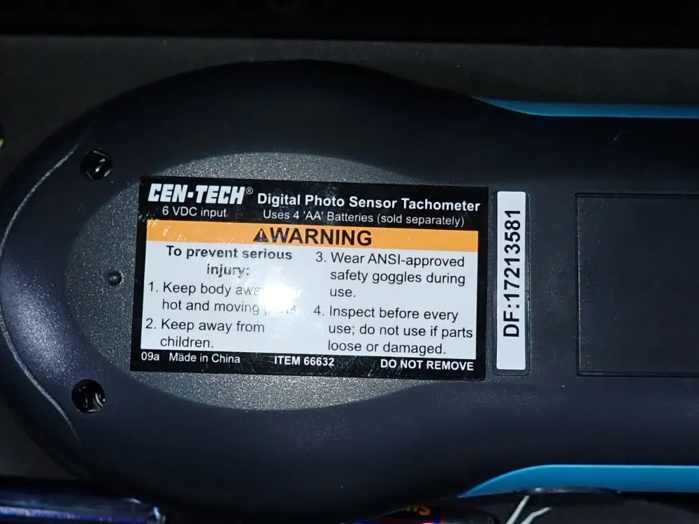 Cen-tech Digital Photosensor Tachometer - 66632