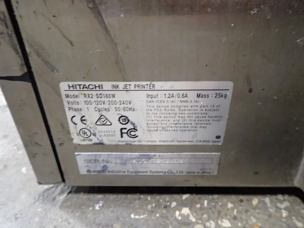 Hitachi Ink Jet Printer - Rx2-sd160w