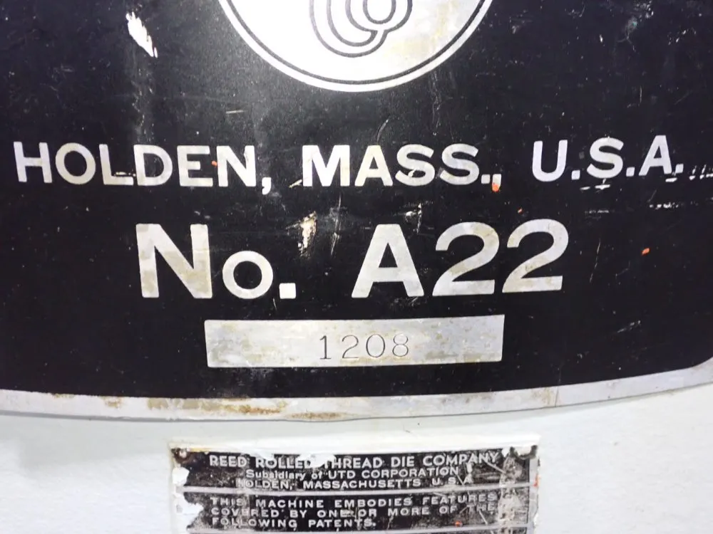 Reed Rtd Thread Roller - No. A22