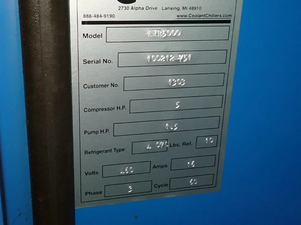 Coolant Chillers Inc Chiller - Air5000
