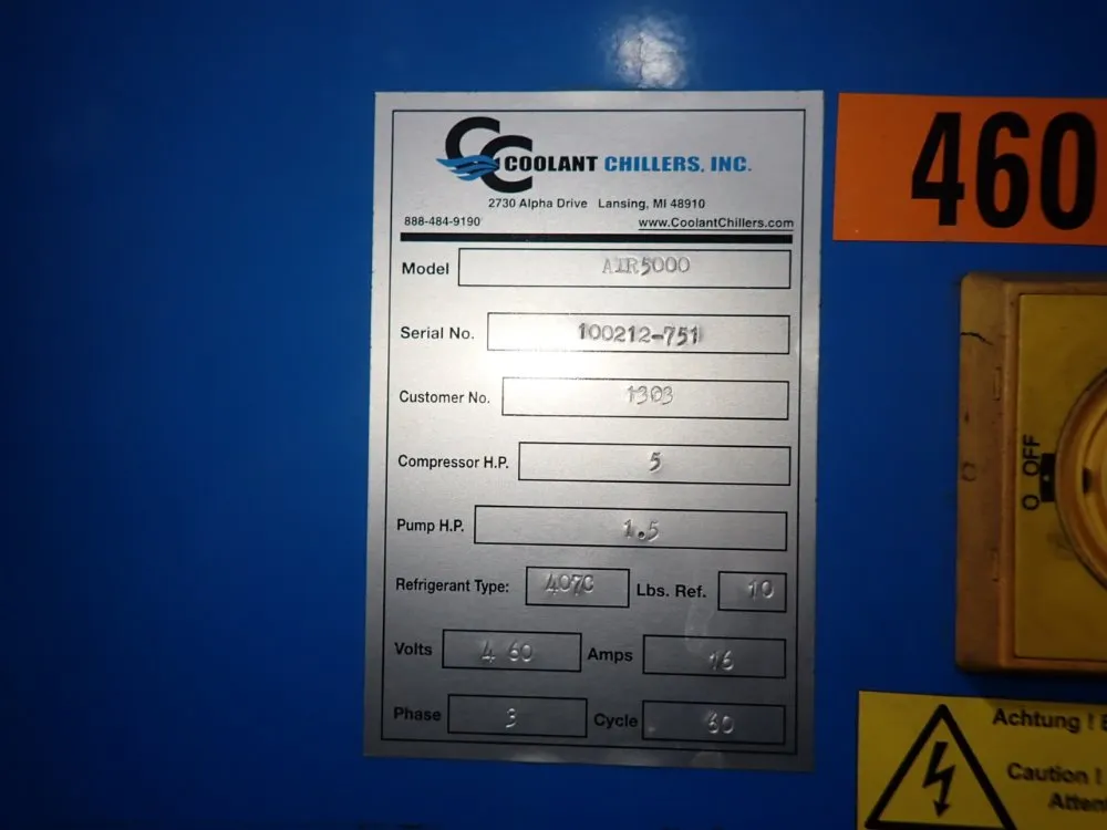 Coolant Chillers Inc Chiller - Air5000