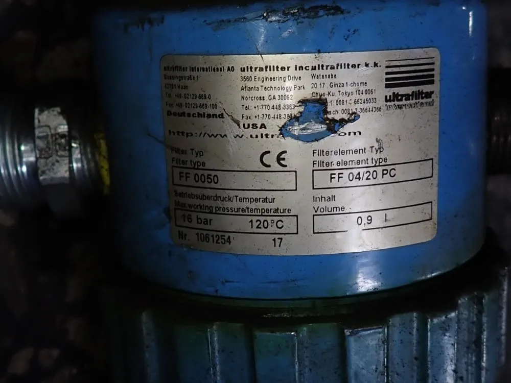 Ultrafilter Inc Filter - Ff 0050