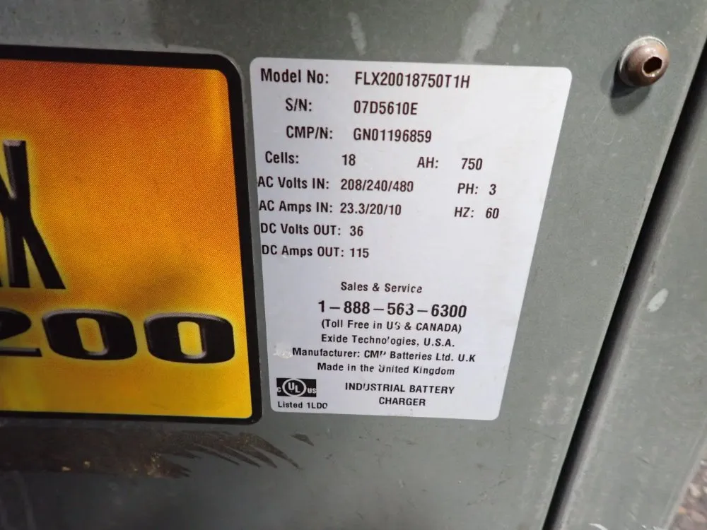 Cmp Batteries Ltd 750 Ah Battery Charger - Flx20018750t1h